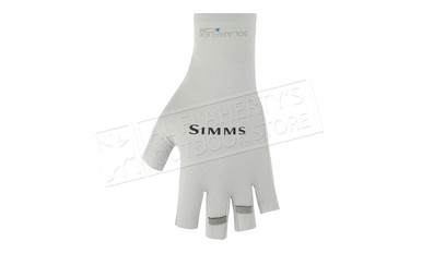 Simms Solarflex Half-Finger Sun Glove, Sterling #13606-041
