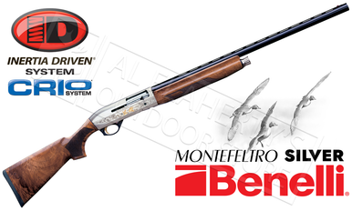 Benelli Montefeltro Silver Shotgun - 12 or 20 Gauge #1085