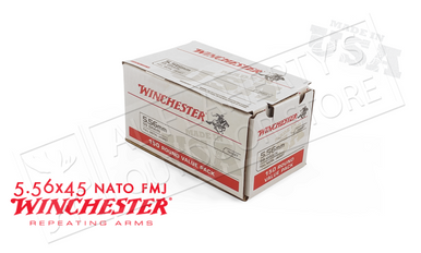 Winchester 5.56x45 Bulk, 55 Grain FMJ Case of 1000 #USA556LK