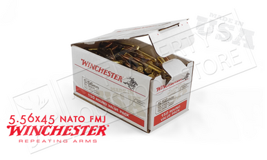 Winchester 5.56x45 Bulk, 55 Grain FMJ Case of 1000 #USA556LK