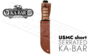 KA-BAR Short KA-BAR USMC Serrated 5.25