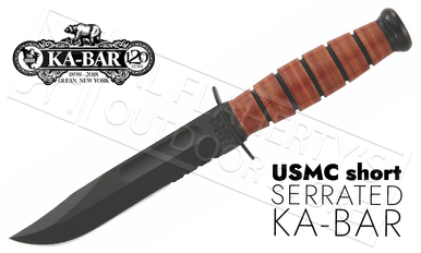 KA-BAR Short KA-BAR USMC Serrated 5.25