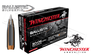 Winchester 30-06 Springfield Ballistic Silvertip, Polymer Tipped 150 Grain Box of 20 #SBST3006
