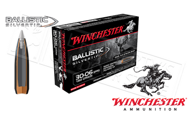 Winchester 30-06 Springfield Ballistic Silvertip, Polymer Tipped 180 Grain Box of 20 #SBST3006B
