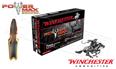 Winchester 7mm Rem Mag Power Max, Bonded HP 150 Grain Box of 20 #X7MMR1BP