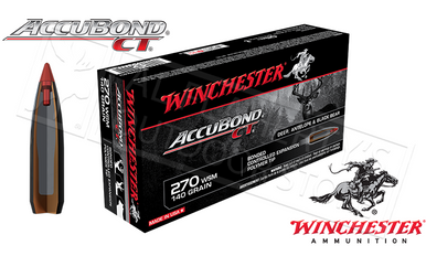 Winchester 270 WSM Accubond CT, Polymer Tipped 140 Grain Box of 20 #S270WSMCT