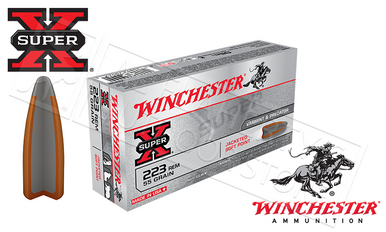 Winchester 223 Rem Super-X, JSP 55 Grain Box of 20 #X223R