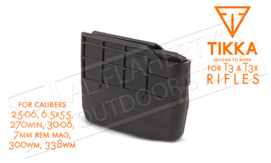 Tikka Magazine T3 and T3X, 4-5 Round, Calibers .25-06, 6.5x55, .270win, .30-06, 7mm Rem Mag, .300WM, .338WM #S5850375