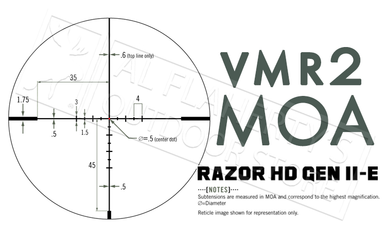 Vortex Razor HD Gen II-E SFP Scope 1-6x24mm with VMR-2 MOA Reticle #RZR-16010