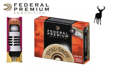 Federal Vital Shok TruBall Rifled Slugs 20 Gauge 2-3/4