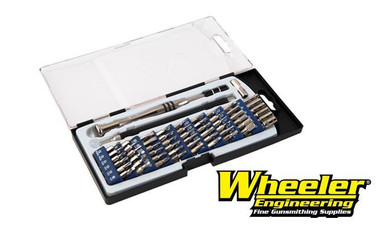 Wheeler Precision Micro Screwdriver Set, 58 Pieces with Flexible Extension Shaft #564018