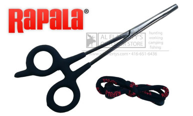 Rapala Fishing Forceps, 7-1/2 Stainless Steel with Lanyard #RFCP-7 - Al  Flaherty's Outdoor Store