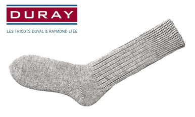 Duray 100% Wool Sock, Natural Grey, Size 11 #150