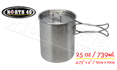North 49 Stainless Steel Pot-Cup with Lid, 25oz / 739mL #691