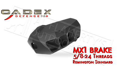 Cadex Defence MX1 Muzzle Brake for Calibers up to 338, 5/8-24 Threading # 3850-028 - Al Flaherty's Outdoor Store