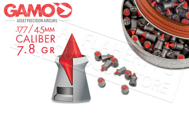 Gamo Red Fire Airgun Pellets, .177 Caliber 7.8 Grain Tin of 150 #6322701-C54