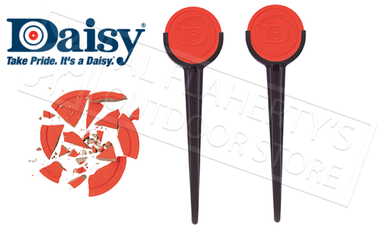 Daisy ShatterBlast Airgun Clay Targets with Holders, 8 Discs & 2 Holders #980872-444