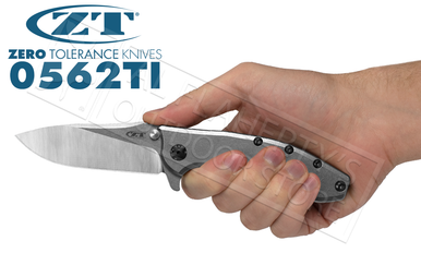 Zero Tolerance 0562TI Rick Hinderer Titanium KVT Flipper #0562TI