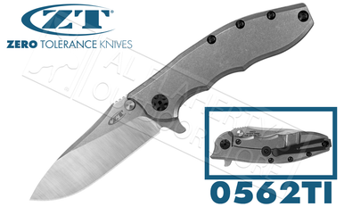 Zero Tolerance 0562TI Rick Hinderer Titanium KVT Flipper #0562TI