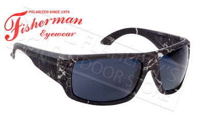 Fisherman Eyewear Everglade Polarized Sunglasses, Black Stormcloud with Grey Lens #50490001
