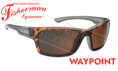 Fisherman Eyewear Waypoint Polarized Sunglasses, Matte Tortoise