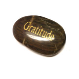 Engraved Inspirational River Stone - GRATITUDE