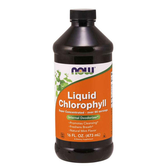 NOW Liquid Chlorophyll Mint Flavor 16oz