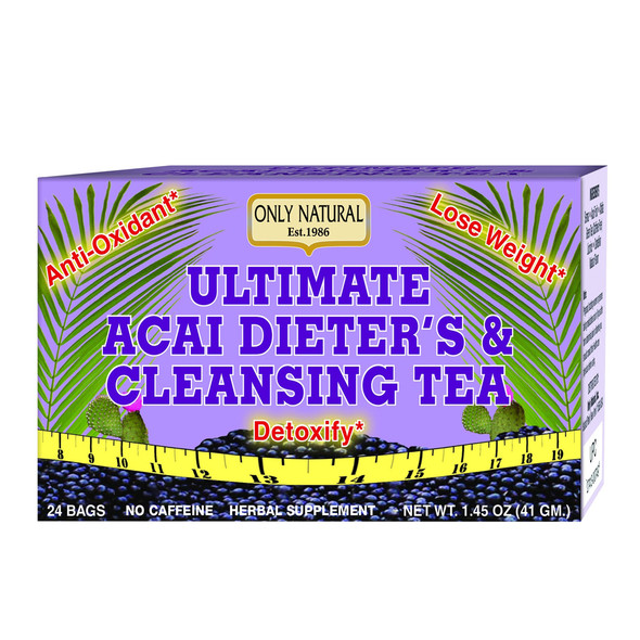 Only Natural Ultimate Acai Diet & Cleansing Tea, 24 Bags