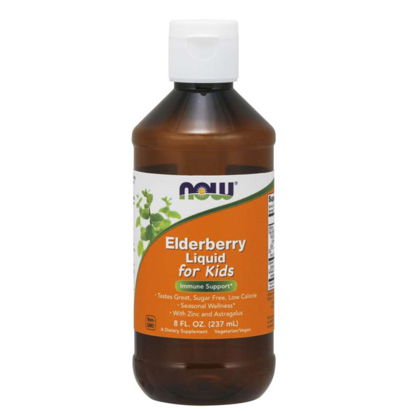 NOW Elderberry Liquid for Kids 8oz 