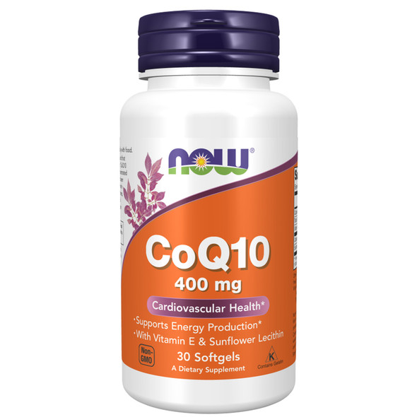 NOW Foods CoQ10 400 mg 30 Softgels