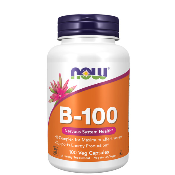 NOW Vitamin B-100 Veg Capsules - 100