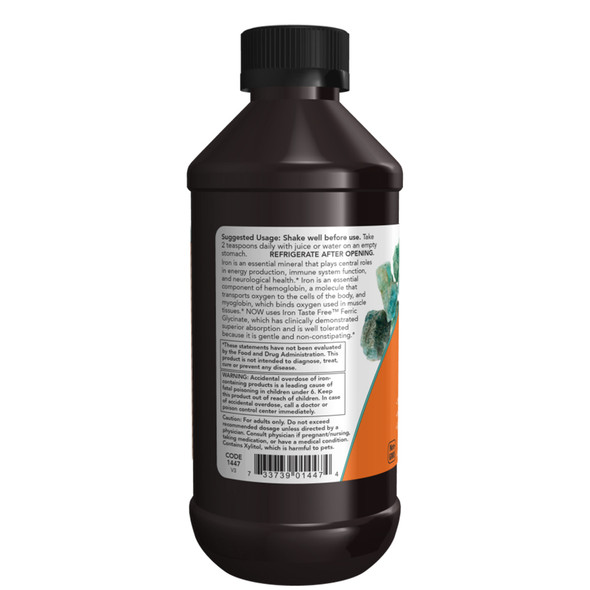 NOW Liquid Iron 8oz description