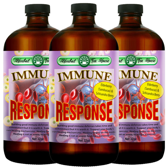 Immune Response with Elder Sambucus and Schisandra Berries 32oz (3-Pack)