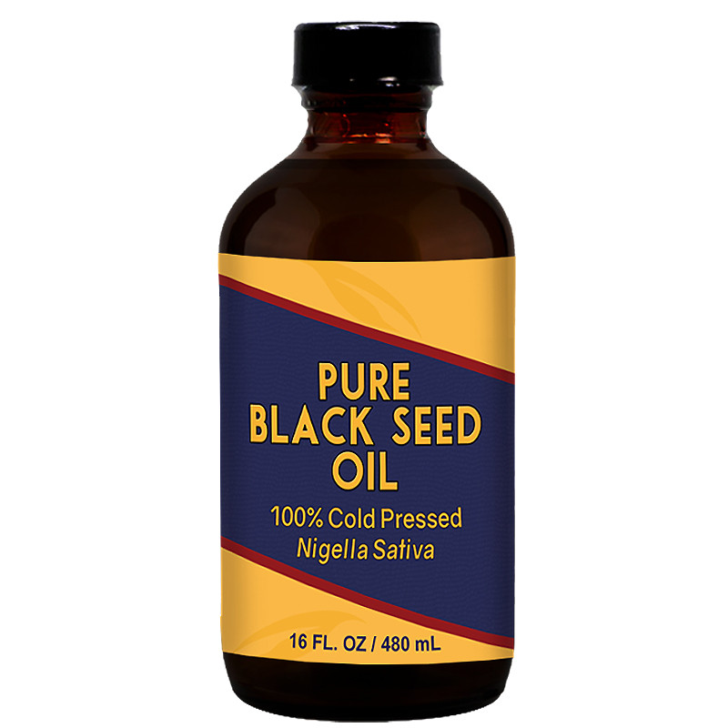 Herbal Tea House 100 Pure Cold Pressed BLACK SEED OIL 16oz