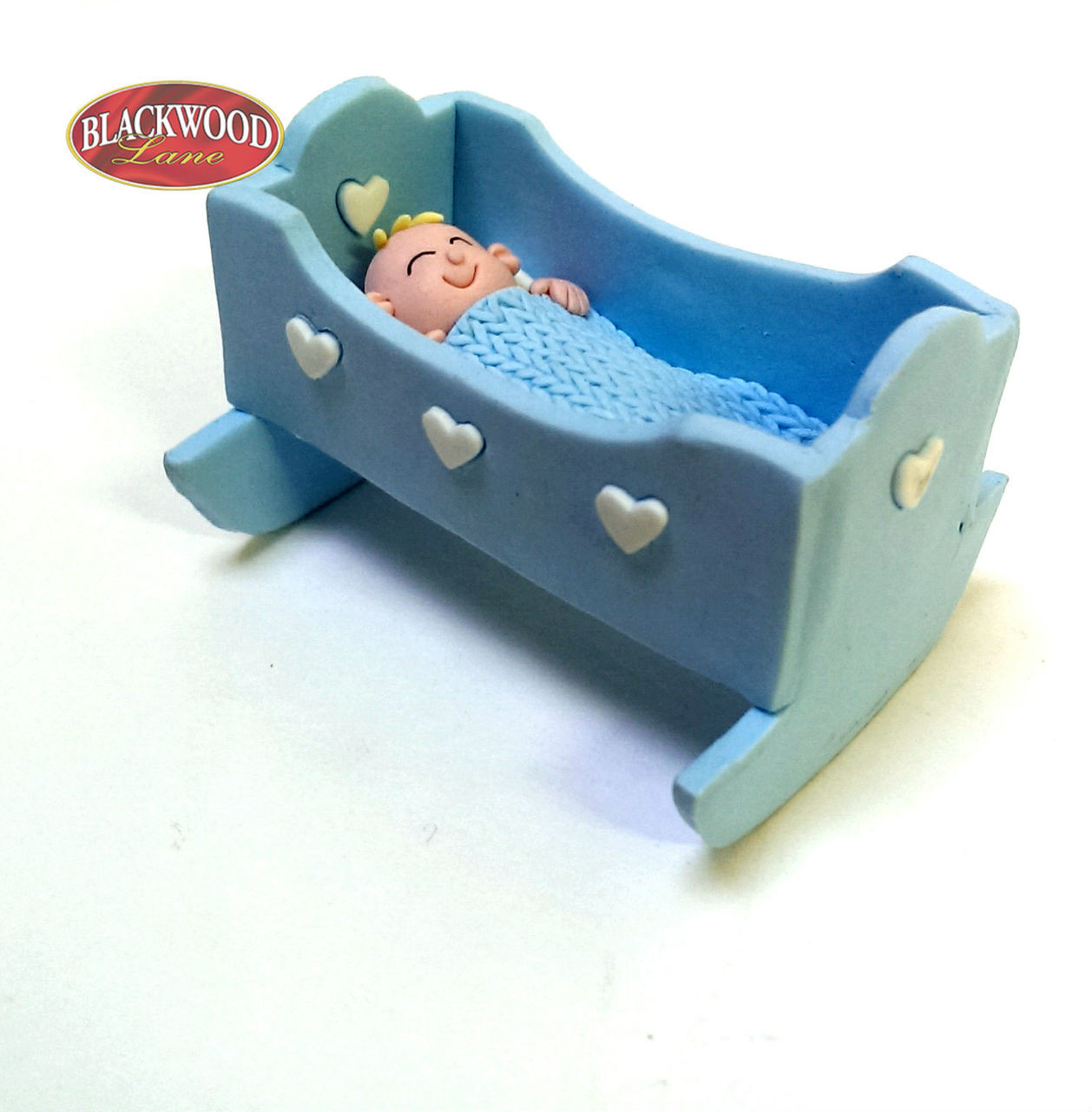 Baby on Crib Cake Toppers Blackwood Lane