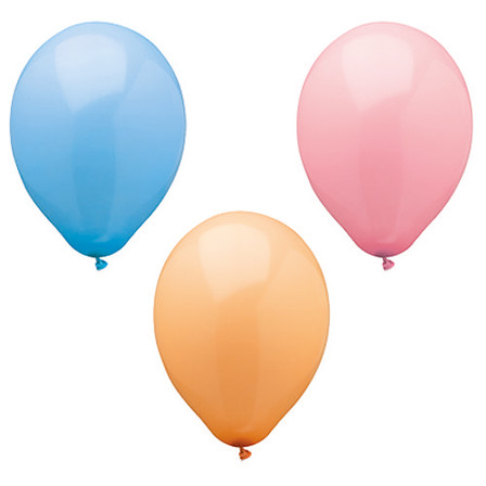 Papstar - Balloons Assorted "Pastel" 25cm (10pcs)