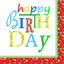 Papstar - Napkins "Happy Birthday" 3-ply 1/4 fold 33cm(20pk)