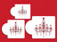 Designer Stencils - Chandelier Set Cake Stencil