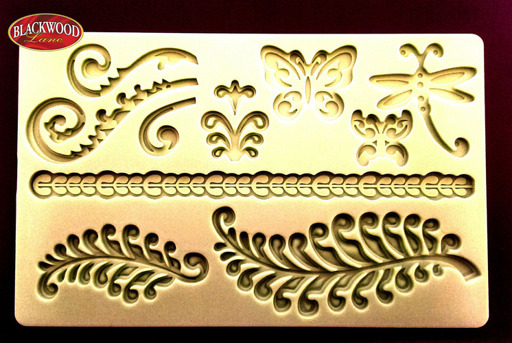 BlackWood Lane - Ferns Pattern Silicone Impression Mat
