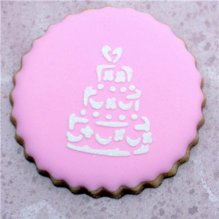 Designer Stencils -  Wedding Candy/Cookie Tops (5 cm)