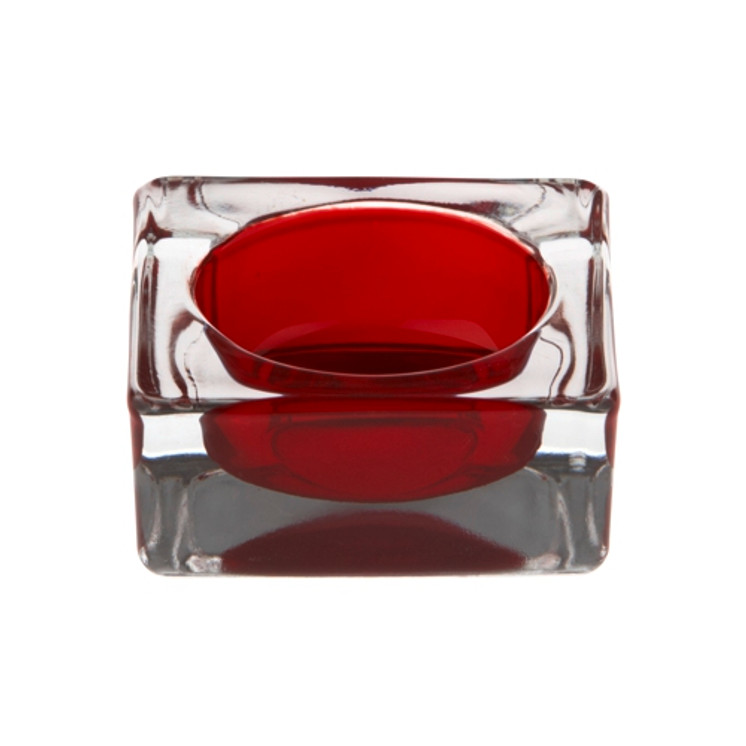 Papstar - Candle Holder Glass Square 60mm