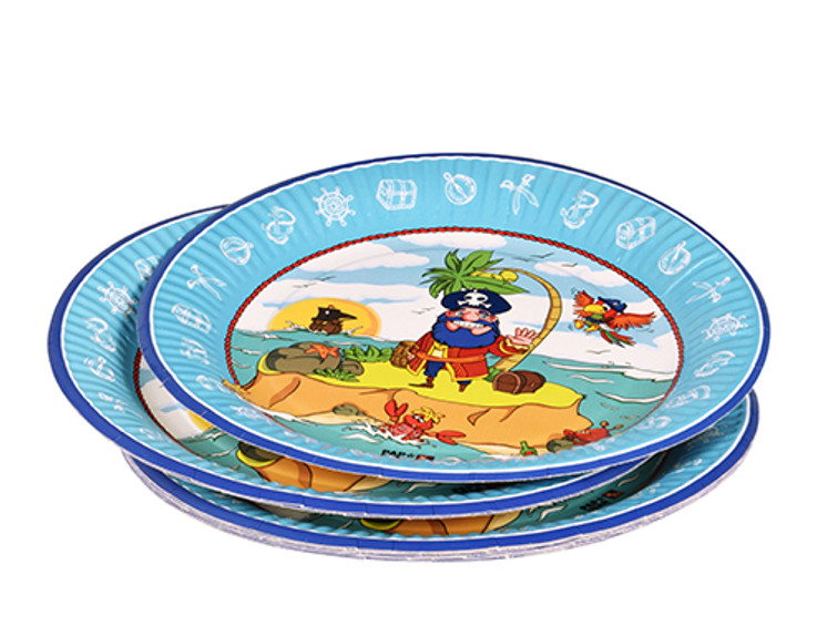 Papstar - Paper Plates Magic Xperience "Pirate Island" 23cm (10pcs)