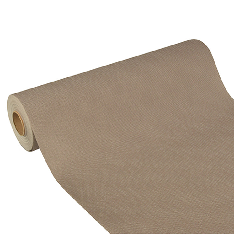 Papstar - Tablecloth non woven "soft selection Plus" 24mx40cm grey