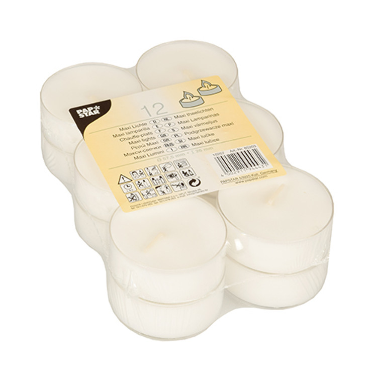 Papstar - Maxi light candles polycarbonate 26mm