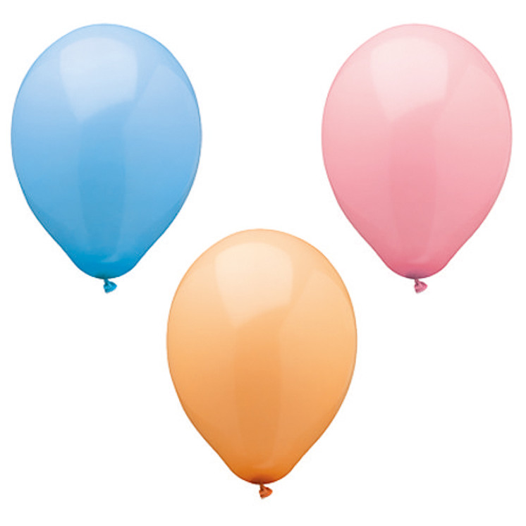 Papstar - Balloons Assorted "Pastel" 25cm (10pcs)