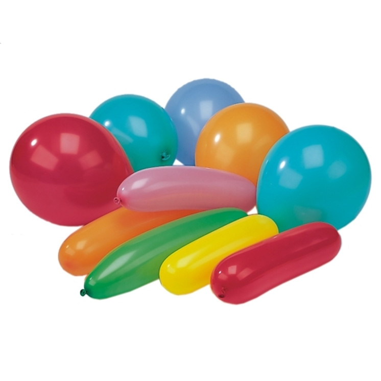 Papstar - Balloons colours assorted sizes "various shapes" 