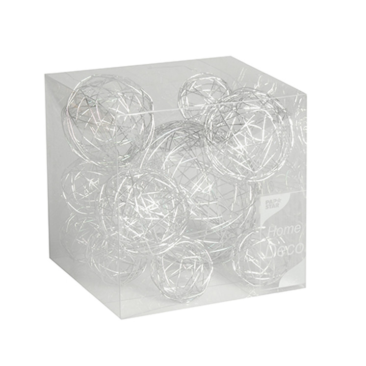 Papstar - Deco Wire ball (assorted sizes) apple green