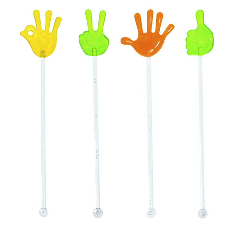 Papstar - Cocktail Sticks 40pc Stirring sticks "Hands"