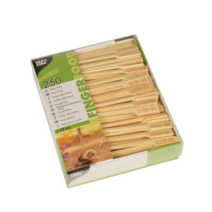 Papstar - Fingerfood skewers 12cm "Gluten-free" (250pk)