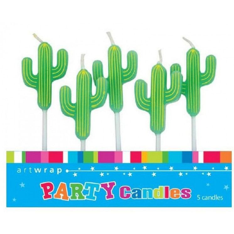 Art Wrap- Cactus Candles 5 pieces